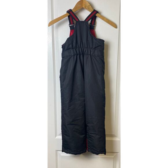 Swiss Tech Children's Black and Red Ski Bib Overalls Size 4-5 (XS) - Picture 2 of 9